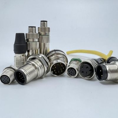 Giá tốt Brass Chrome Plated Electrical 8mm M8 3 Pin Connector 2000Hz trực tuyến