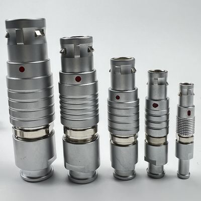 Giá tốt LEMO 00B 0B 1B 2B 3B 4B Circular Push Pull Connectors 2-32 Contacts 360 Degree EMC Shielding trực tuyến