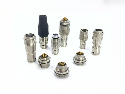 Giá tốt Hirose Compatible HR25 HR10 HR7 Push Pull Circular Connectors Brass Chrome Plated Shell trực tuyến