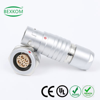 Giá tốt Metal shell brass chrome plated EMC shielding Waterproof high end use push pull locked compatible to LEMO ODU Fischer Circular connectors trực tuyến