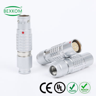 Giá tốt Harsh environment use contact gold plated EMC shielding Waterproof top quality use push pull locked compatible to LEMO ODU Fischer metal circular connectors trực tuyến
